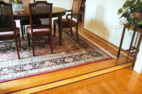 Herringbone with border.