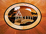 Covered bridge medallion